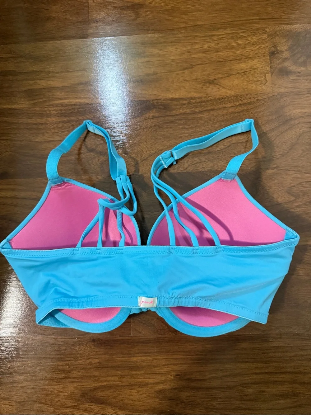 NWOT PINK Victoria's Secret Strappy Wear Eveywhere Bra & Thong Set